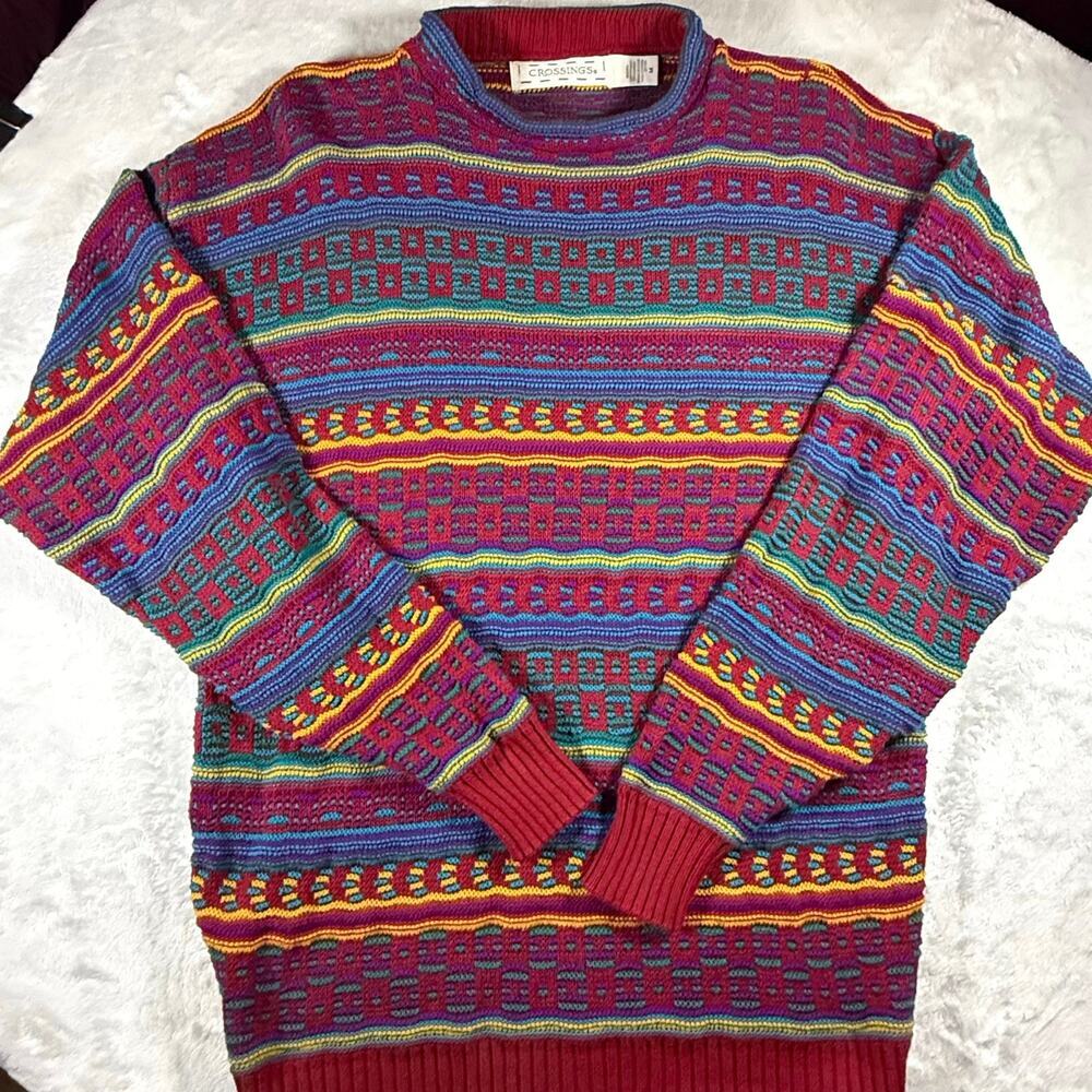 crossings size medium Nordic sweater Ships fast from a smoke-free home.
